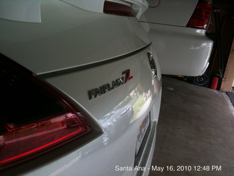 Fairlady Z badge with tinted tails