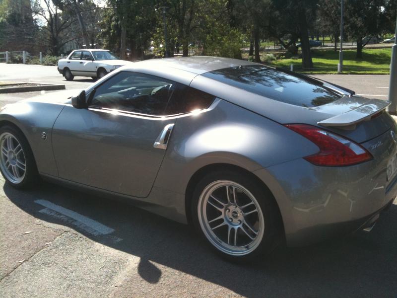 6 months Later with Enkei Racing Wheels and a 2 1/2 inch Stainless Steel Exhaust System.