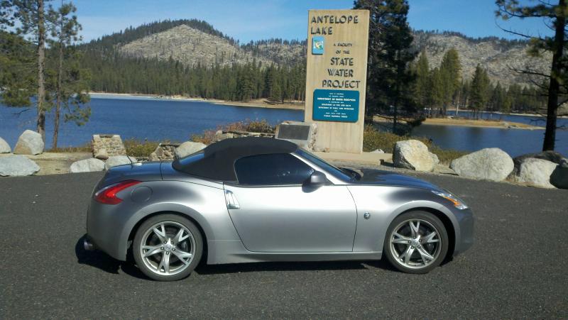 My car parked at Antelope lake CA