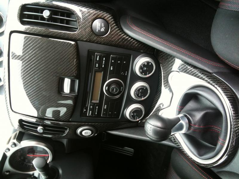 CF Center Dash Console & CF Cubby Door & CF Shifter Trim