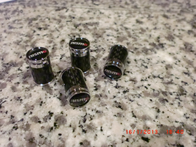 CF Valve Stem Caps - Nismo