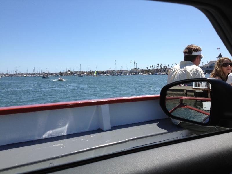 Took my car to Newport Beach and took it on a Ferry.