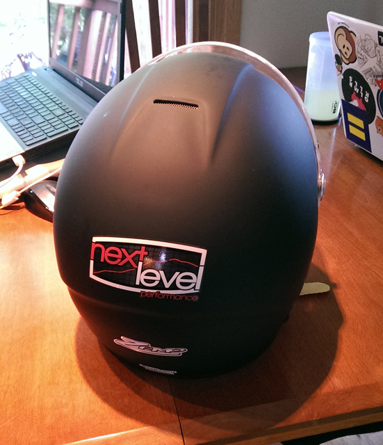 Helmet with Next Level Performance logo. :D