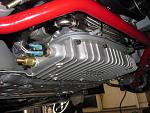 Greddy Turbo pan w/quick release drain plug and 190 deg oil pan sensor to turn on both 6.5 Spal fans