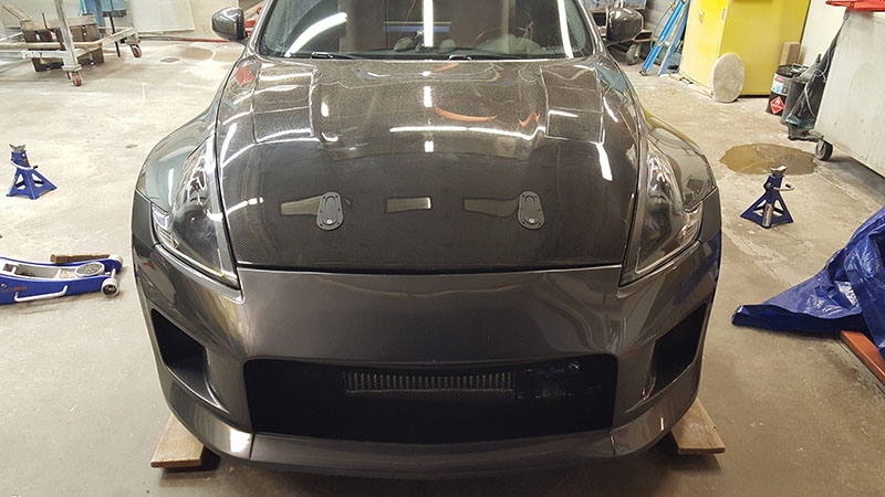 dirty carbon fiber hood