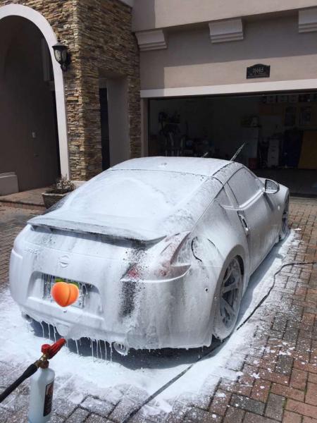 Giving her a wash