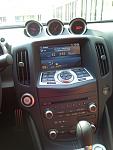 Navi screen with Audio and Temperature display