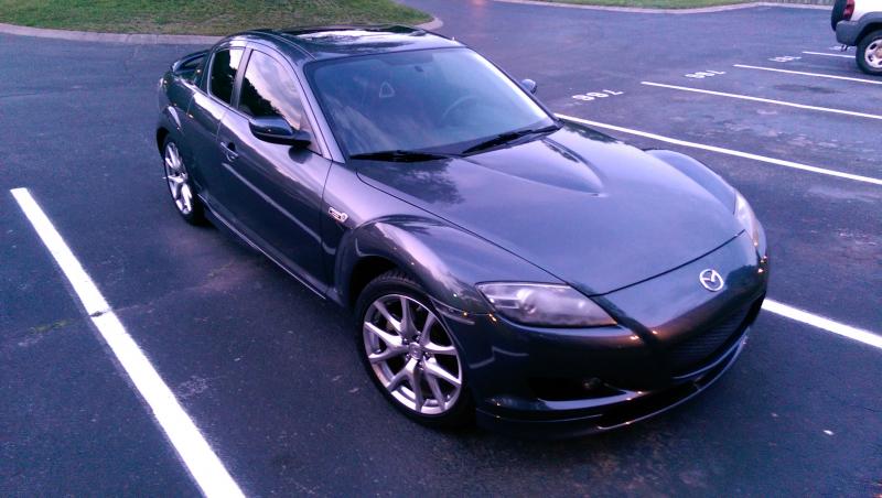 My 08 Mazda RX8 40th Anniv edition (traded-in) - 
Exoticspeed exhaust, hawk brake pads, AEM CAI, Legal tint, White led interior lights..