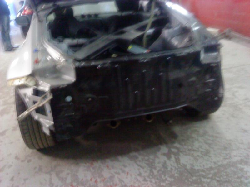 in the shop: rear end was trashed