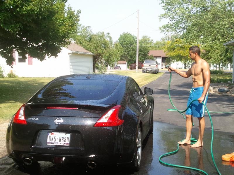 Givin the dirty girl a bath