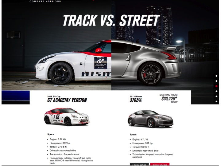 Track Vs. Street Comparison