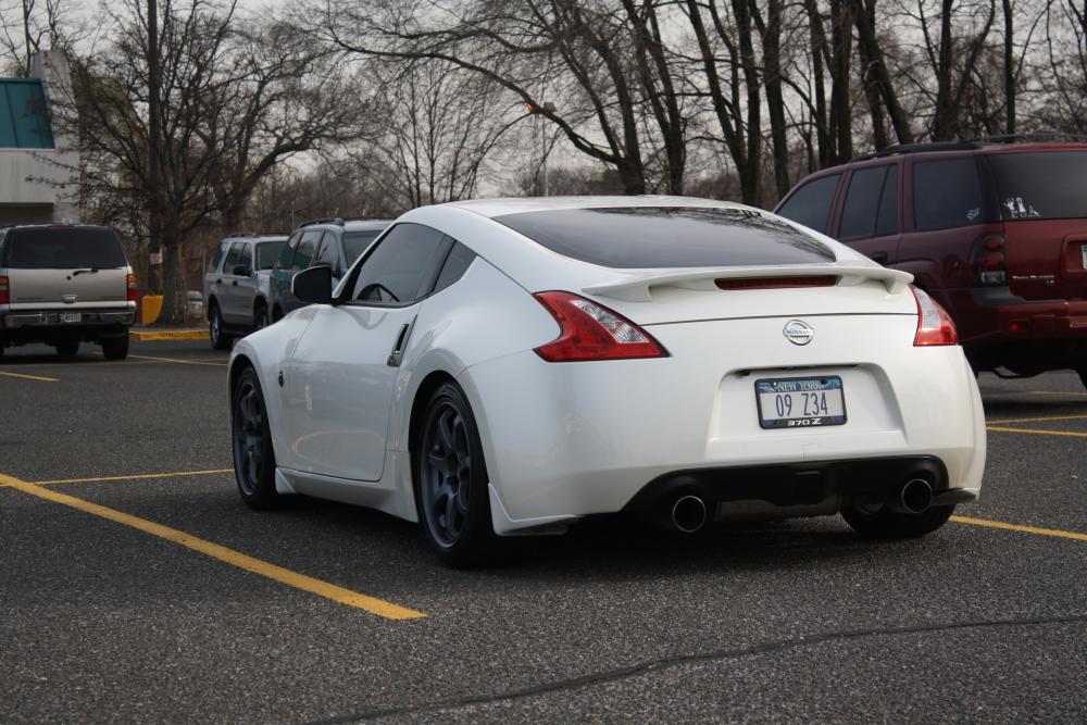 Winter Wheels and Tires .  MB Weapon wheels 18x8 and 18x9, 25mm spacer in rear none in front.