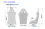 Sparco EVO Xl QRT dimensions