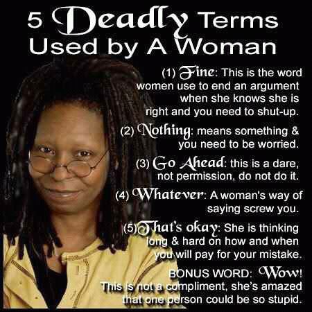 Women's deadly terms