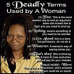 Women's deadly terms