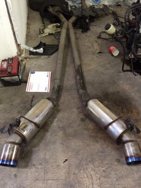 Custom 3" dual HKS exhaust