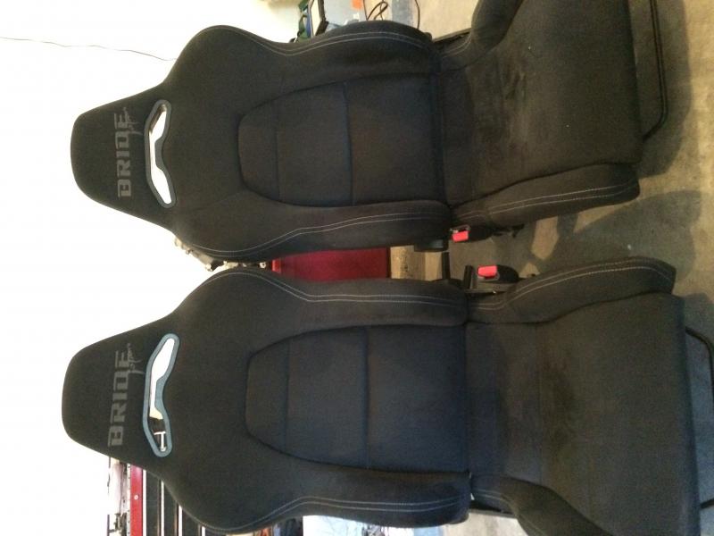 Authentic Bride Stradia II seats w/ sliders and nissan mounts