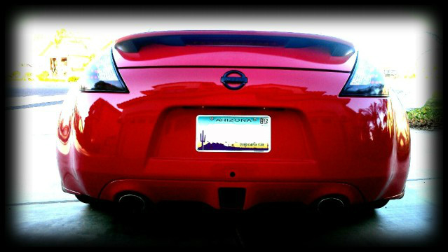 Nissan 370z blacked out tail lights #6