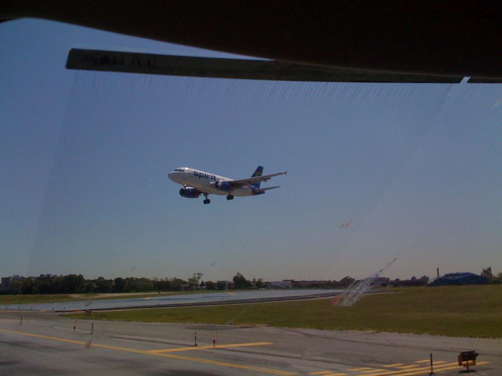 First in line to takeoff at LaGuardia