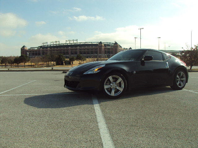 In front of Rangers Stadium