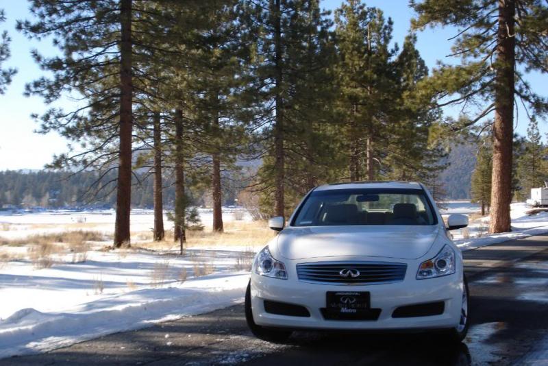 G1.FRONT VIEW WITH SNOW BACK AND TREES