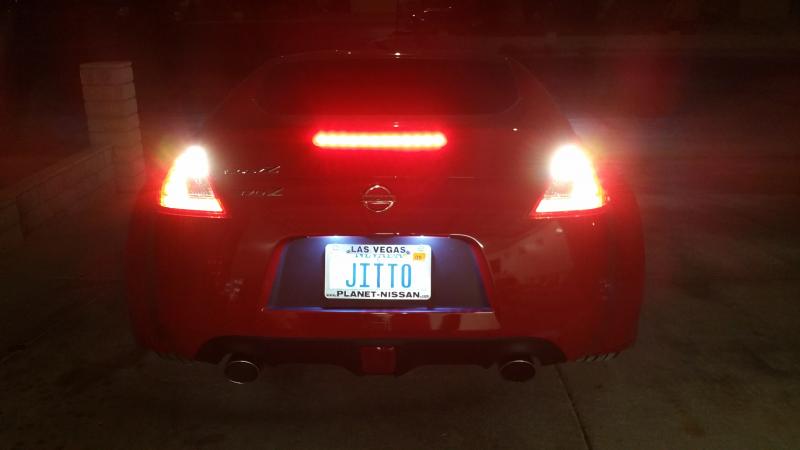 Led license plate light install