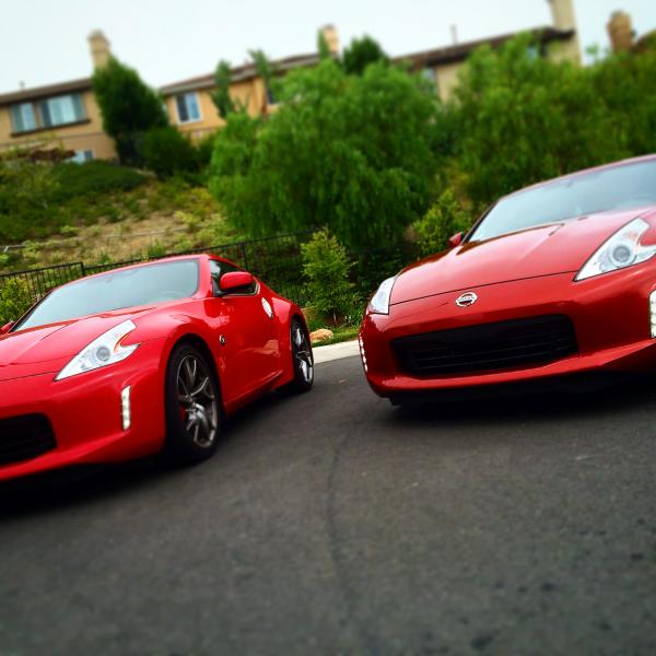 My sister's 370z and mine just washed