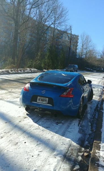 370Z stuck in the snow