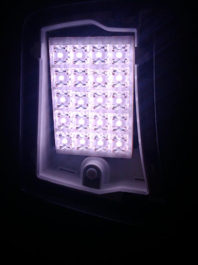 LED Panel Bulb Installed