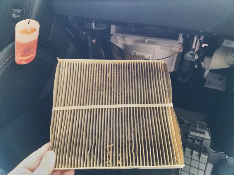 Really dirty air filter when I bought the car used. I guess he didn't change it in 6 years.