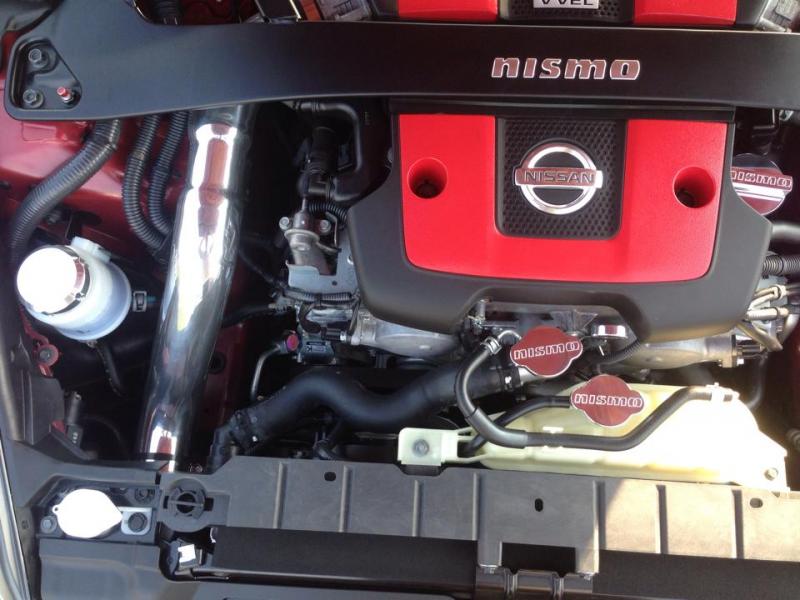 engine compartment with intake and NISMO covers