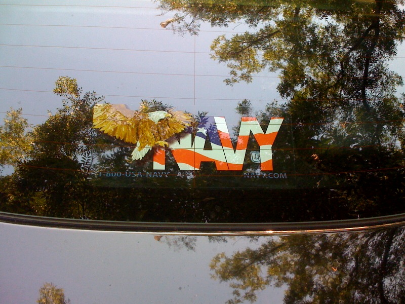 Navy window Decal