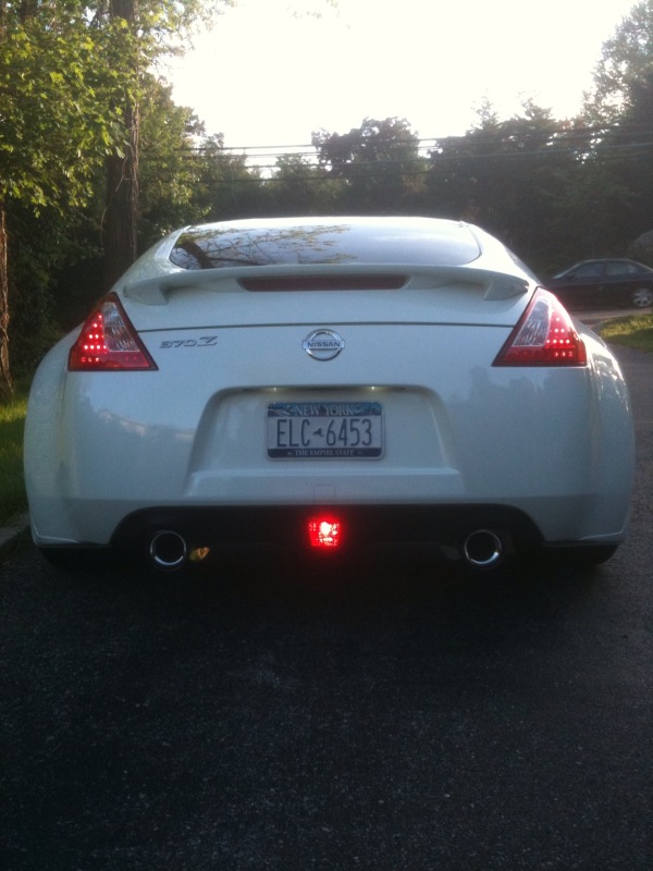 Painted rear valence and added rear fog light