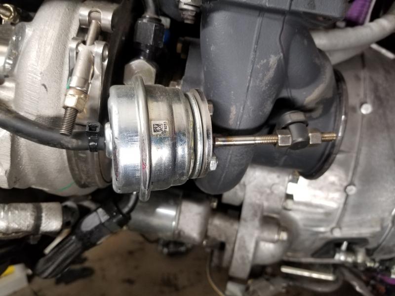 My Beat up WG Actuator - A poor install from a local shop caused me to pull the motor and repair things that were hitting the side of my engine bay...