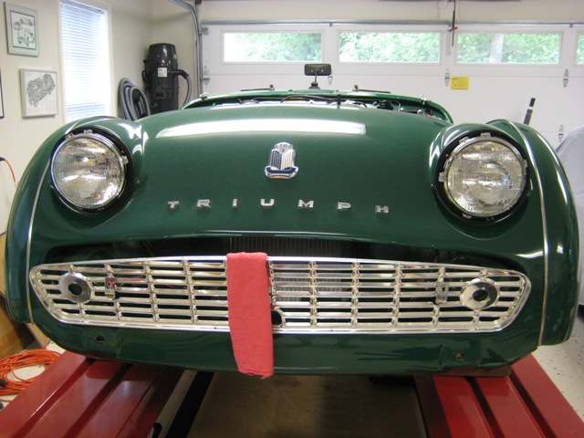 !959 Triumph TR3A.  Project in progress