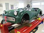 1959 Triumph TR3A getting closer to completion