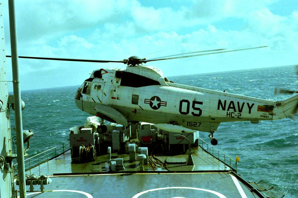 helo landing on USS Pawcatuck