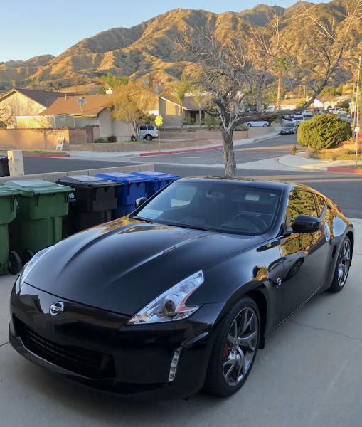 Parked in the driveway!