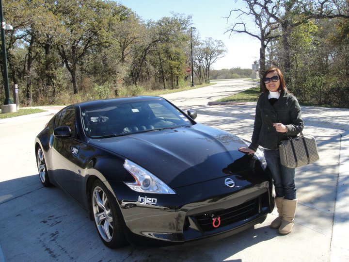 my fiance and my GF (370Z) LOL!!