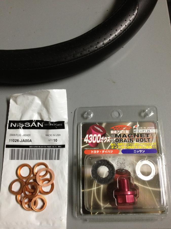 magnetic drain plug and oem copper washer