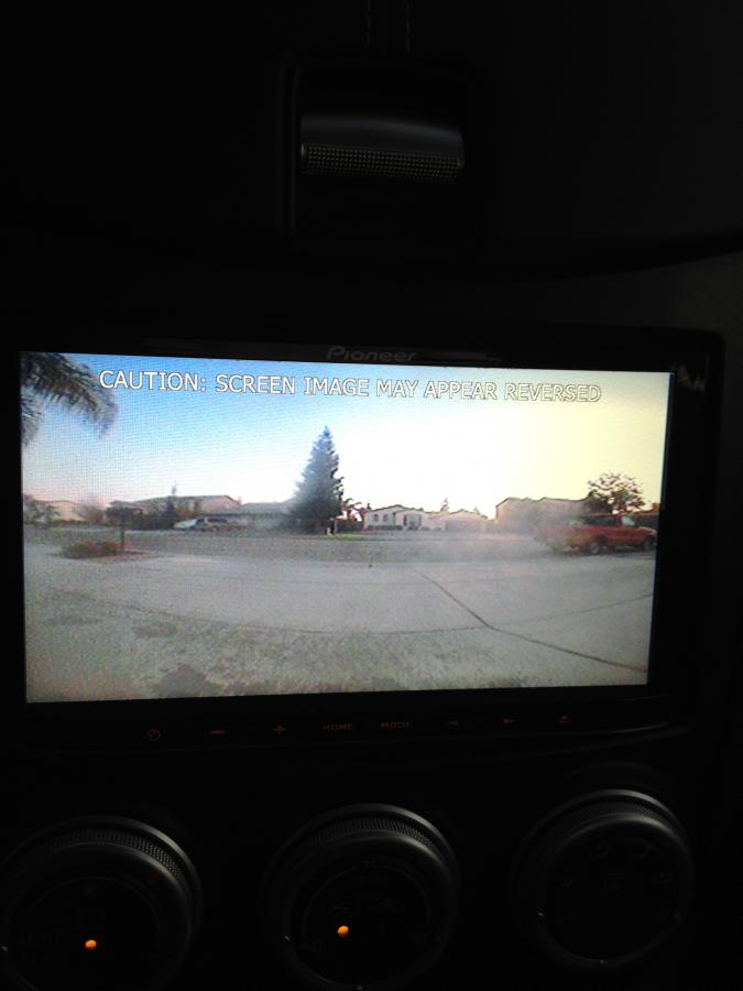 Rear View camera at work