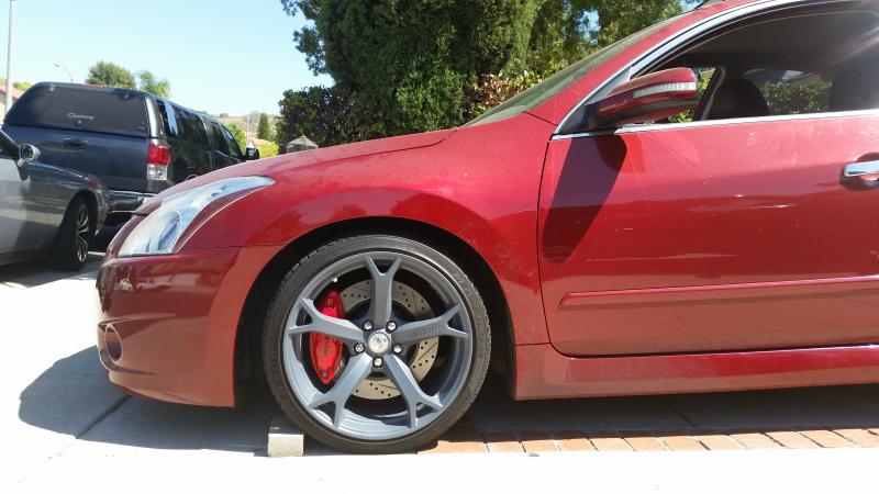 red brake calipers nissan altima