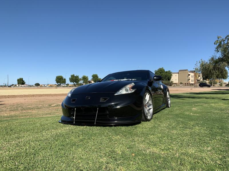 370Z Nismo
Ksport Coilover Kit 
20" Staggered Variant Krypton All Brushed Wheels 
with Toyo Tires. 
APR Carbon Fiber Front Spoiler
Carbon Fiber Air Inlets front Bumper