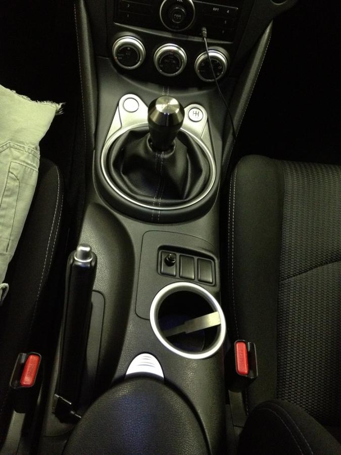 Shift Boot Trim - Installed (poor lighting for comparison)