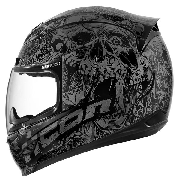 2013 Icon Airmada Parahuman Helmet Black