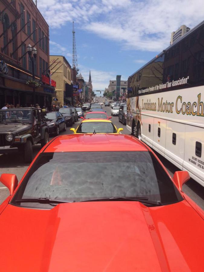 Downtown Nashville after Cars & Coffee.