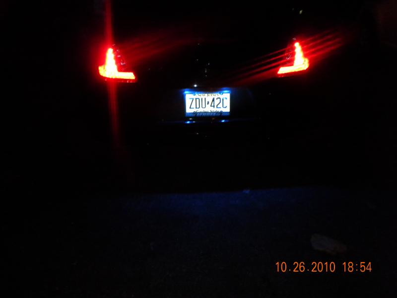 V-Leds Blue License Plate Lights