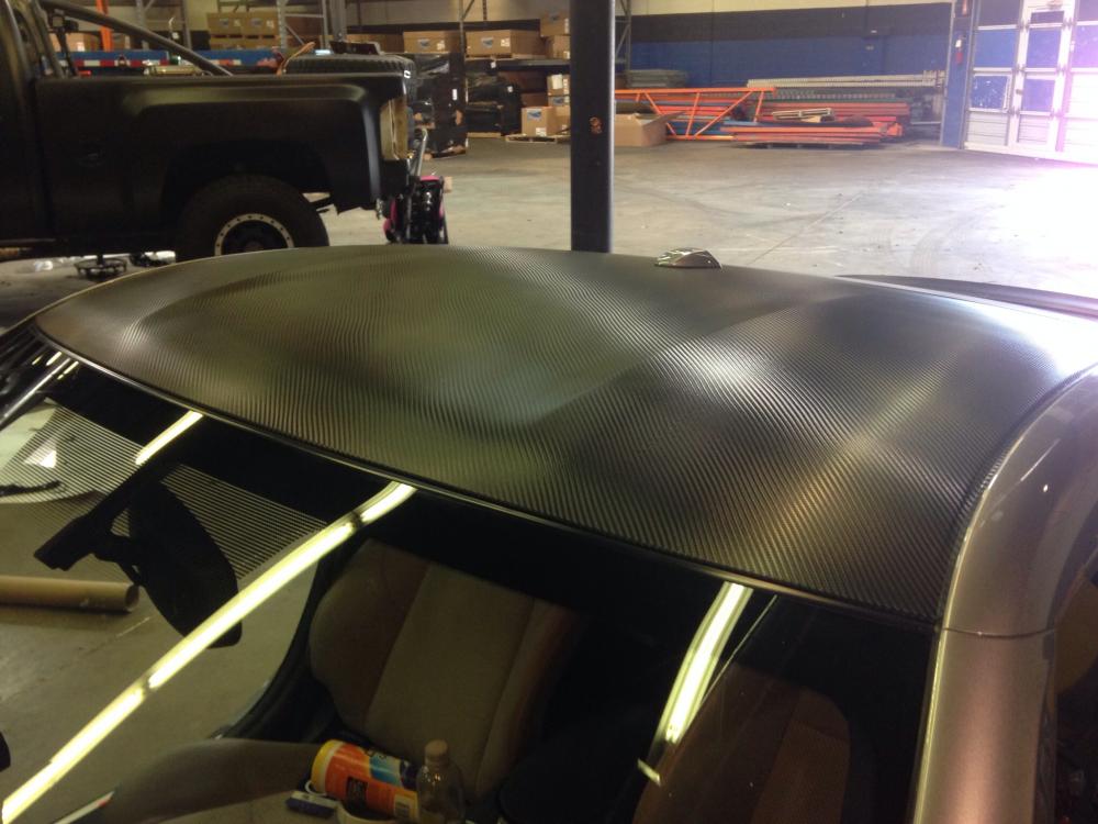 3M Carbon Fiber Roof Wrap