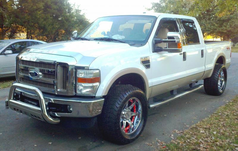 My new truck (v-10) with it's new shoes on.