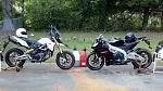 My 2 Aprilia's, can't get enough of em, both are modded since these pics of a few months ago. Great therapy.!!